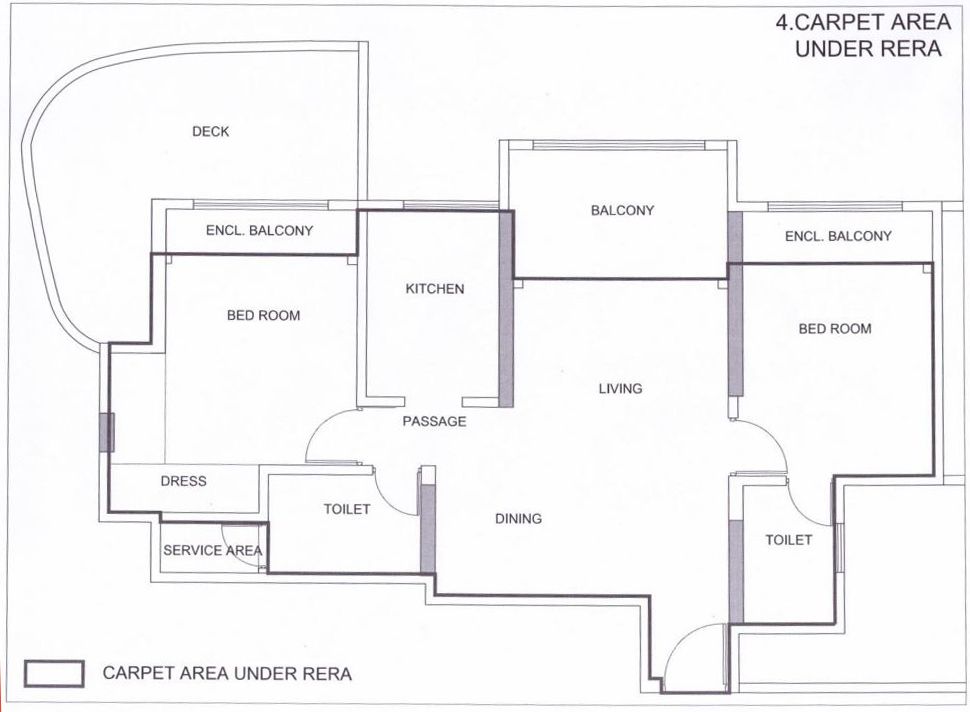 RERA Carpet area calculation