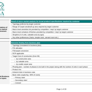Design Brief Format for Large Residential Developments