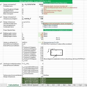 Wind Load Calculator – IS 875 Part 3, 2015